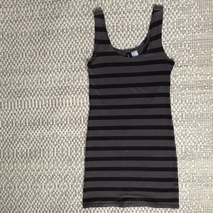 Striped tight mini dress